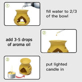 Ceramic Oil Burner Aroma Oil Diffuser for Gifting & Home Décor