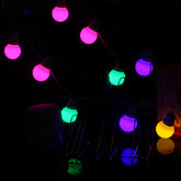 Frosted Bulb Shape String Lights Globe Ball LED, 16.5ft 5 Meter 20 LED's Waterproof Plug in,Hanging Indoor/Outdoor Fairy Light for Bedroom, Xmas Tree, Decor, Diwali Decoration Light (Multicolor)