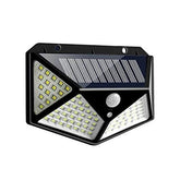 Coku Solar Interaction Wall Lamp Solar Powered Motion Sensor Interaction Out Door Garden Wall 100 Led Lamp 3 Modes (Set of 1)