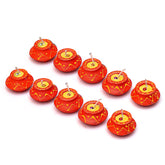 Handcrafted Matki shaped Clay Diya wax candles for Diwali & Festival | Terracotta Matki Diyas (Set of 10)