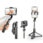 Gimbal Stabilizer for Smartphone with Extendable Bluetooth Selfie Stick and Tripod