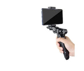 Camera Tripod with Bluetooth Remote & Collar Mic, Mobile Holder Clip vlogging kit Compatible with All Smartphones