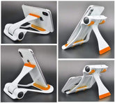 2 in 1 Adjustable Mobile Phone & Tablet Stand for Desktop (Multi-Colour)