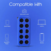 Bluetooth Speaker with Loud Stereo Sound, Rich Bass, 6-8 Hour Playtime for All Smartphone, Laptop, Computer