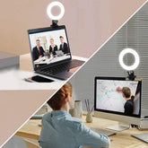 Video Conference Lighting Kit Dimmable 6-inch Led RingLights Clip