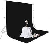 Photography Backdrop Background Cloth 8x12 (Black)