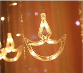 12 Diyas LED String Light Warm White (6+6 Diyas)