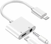 iPhone Headphone Adapter Dongle Charger AUX Audio Lightning Cable