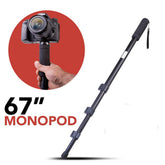 67-Inch Lightweight Monopod with Nylon Carry Case