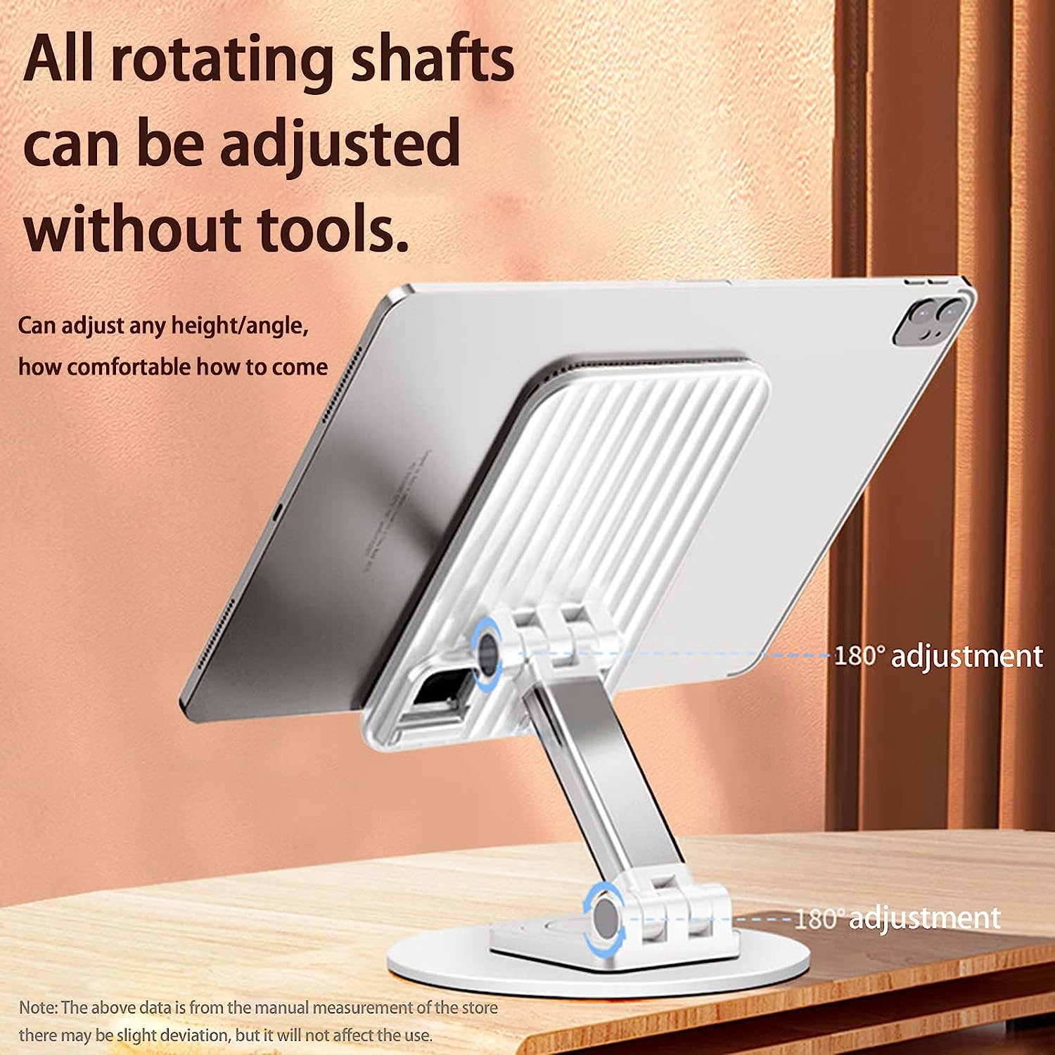 360° Rotation Height and Angle Adjustable Mobile & Tablet Stand (white)