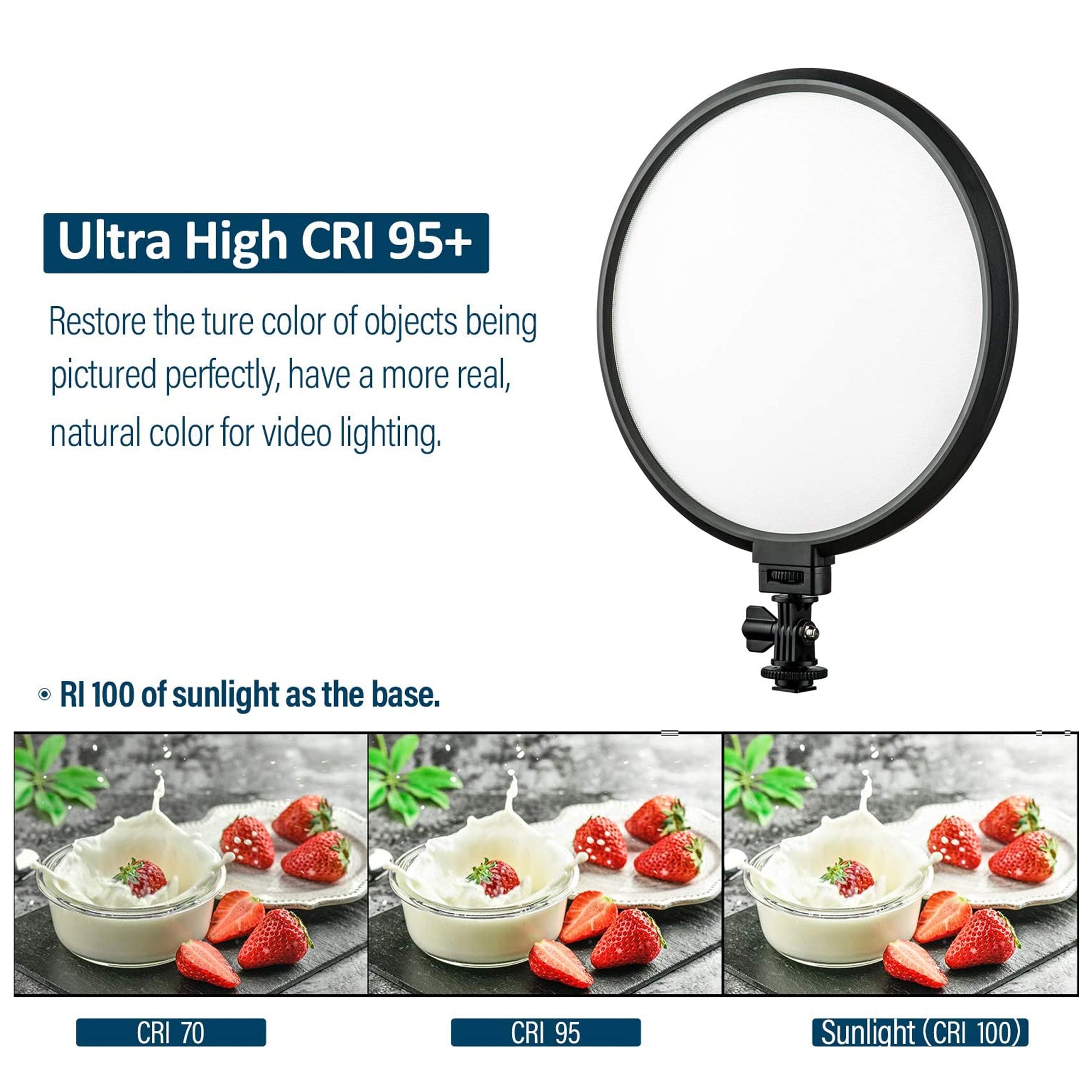 10 inch LED Soft Light Panel Kit for Studio Photography Round Fill Light