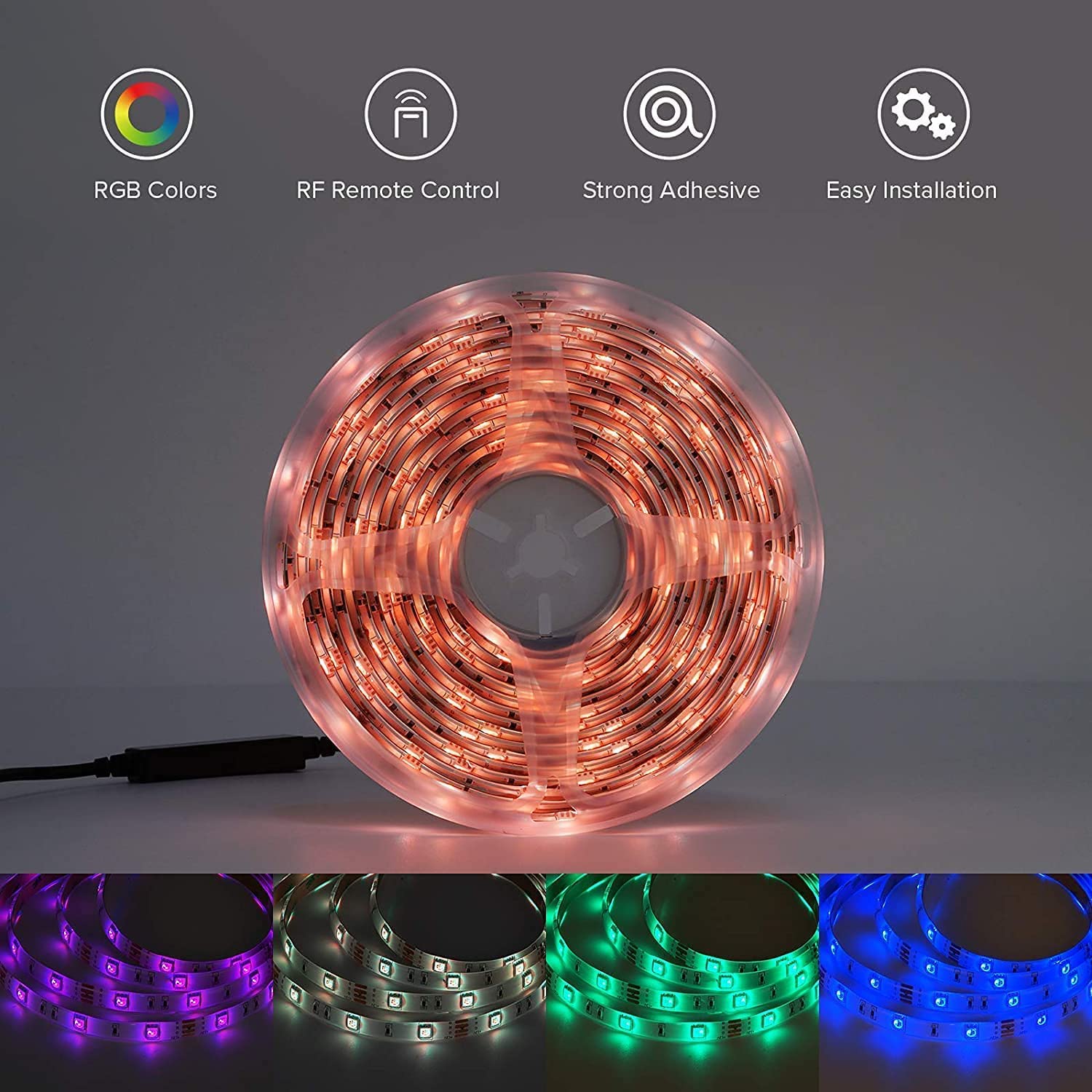 5 Meter 300 Led 5050 Premium RGB Led Strip with Free Adapter/Connector/Driver for Diwali Home Decoration