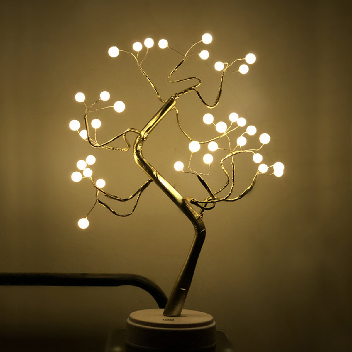 DIY Artificial 36 Pearl Shape Led Tree Lamp: Create a Calm Atmosphere with Tabletop Bonsai spirit Tree Light Touch Switch Decoration