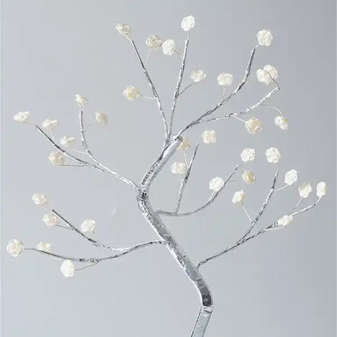 DIY Artificial 36 Warm White Rose Lights Tree Lamp: Create a Calm Atmosphere with Tabletop Bonsai spirit Tree Light Touch Switch Decoration(WW ROSE)