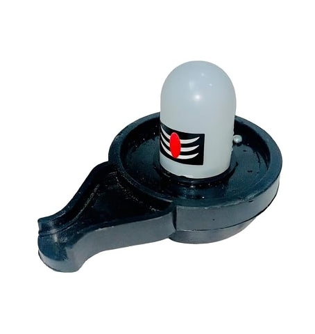 Water Sensor LED E-Shiv linga| No Electricity | Eco-Friendly | Cost-Effective | Easy to Use for Home Temple Puja Mandir Living Room Decor Decoration Gift Gifting Items (4x4 Inches)