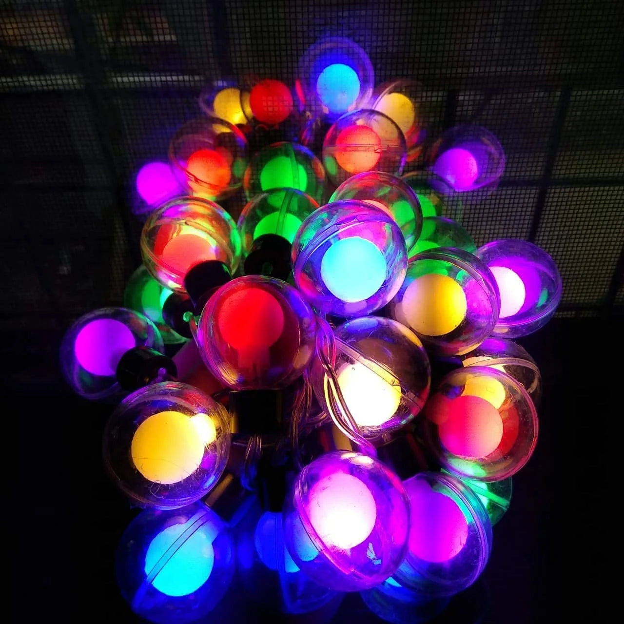 Double Ball String Light 5 Meter with 14 Led Bulb for Home Decoration Lights (Multicolor)