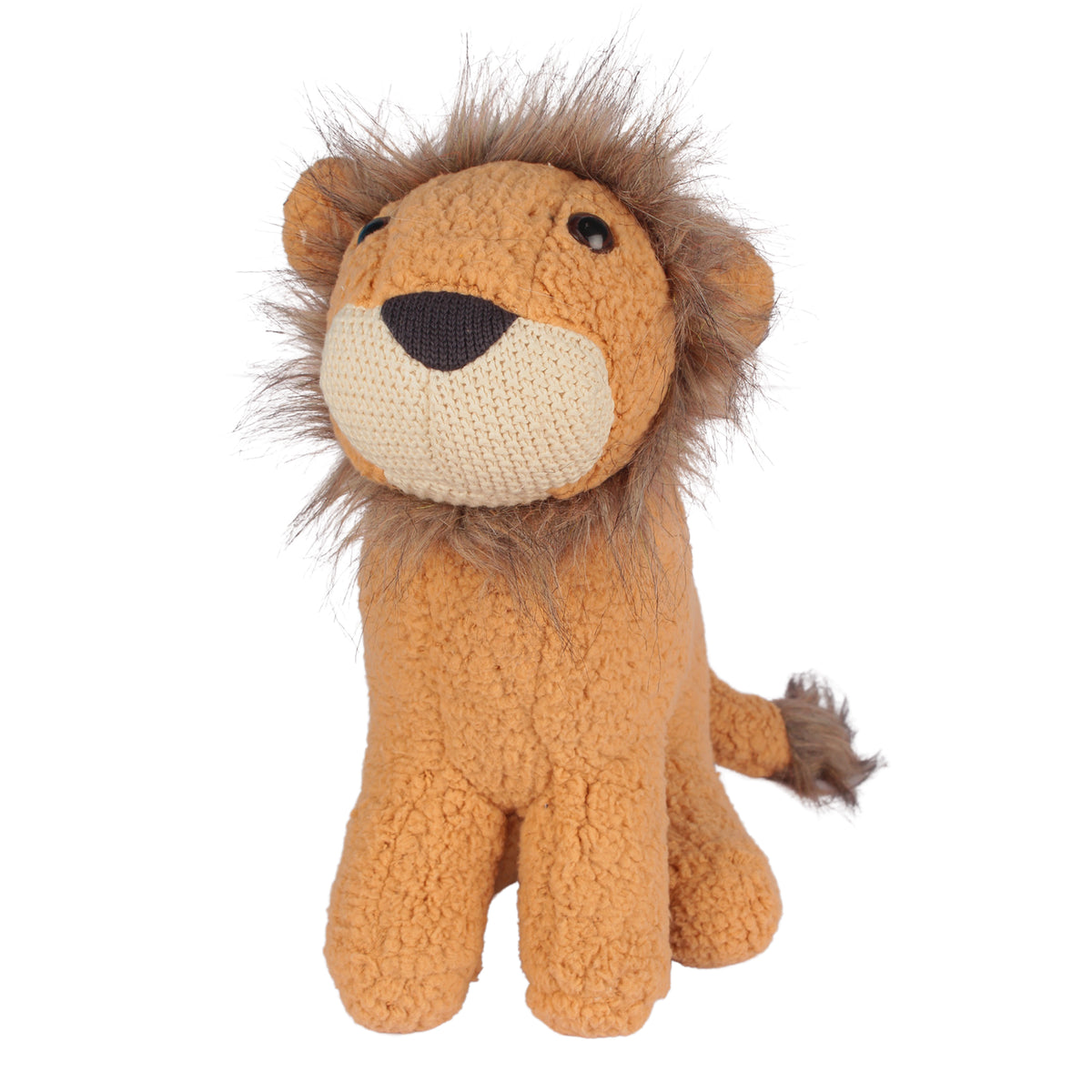 Stuffed Lion Animal Baby Toys Super Soft Fabric & Filling Toy for Girl/Boys (Brown)