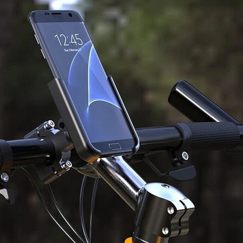 Heavy Metal Base Mobile Phone Holder for Bike Maps & GPS Navigation Motorcycle Phone Holder