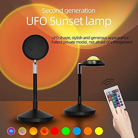 Sunset Lamp Projector with Remote Control RingLights