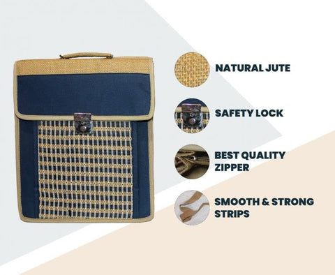 Reusable Jute cross-body Sling Bag-Unisex/Multipurpose Hand Bags for Men