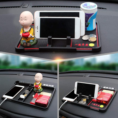 Car Dashboard Mat & Mobile Phone Holder Anti-Slip Pad Mobile Holder