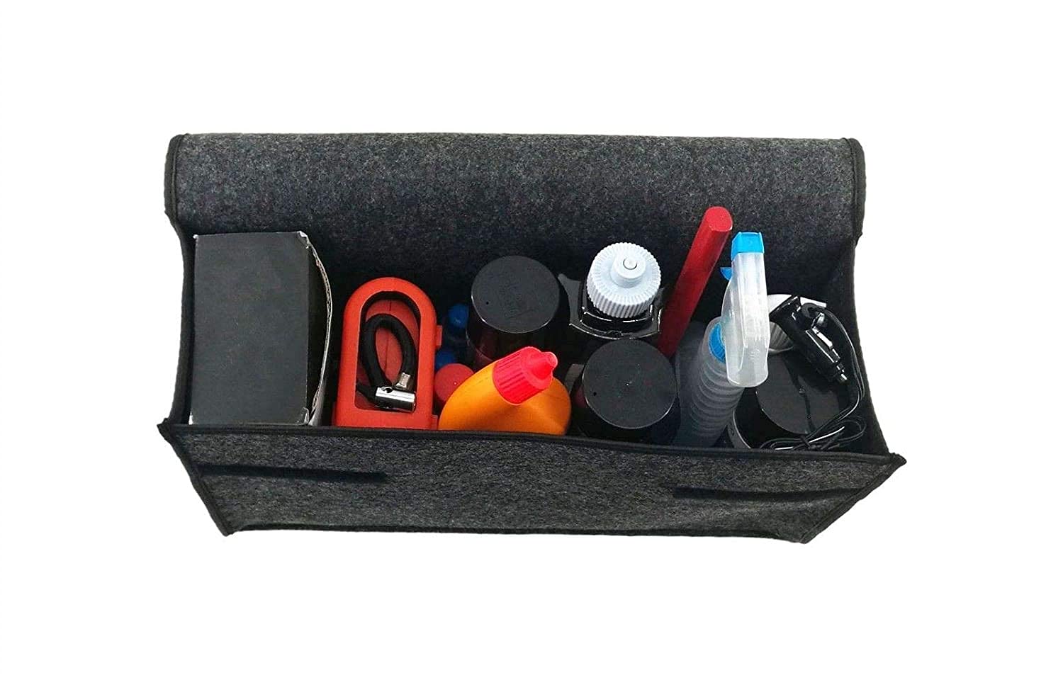 Car Tool Box Multi-Compartment Car Trash Bag Oragnizer for Car, Vehicle, & Trucks