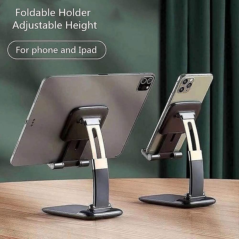 Adjustable and Foldable Desktop Phone Holder Stand Compatible with All Mobile Phone