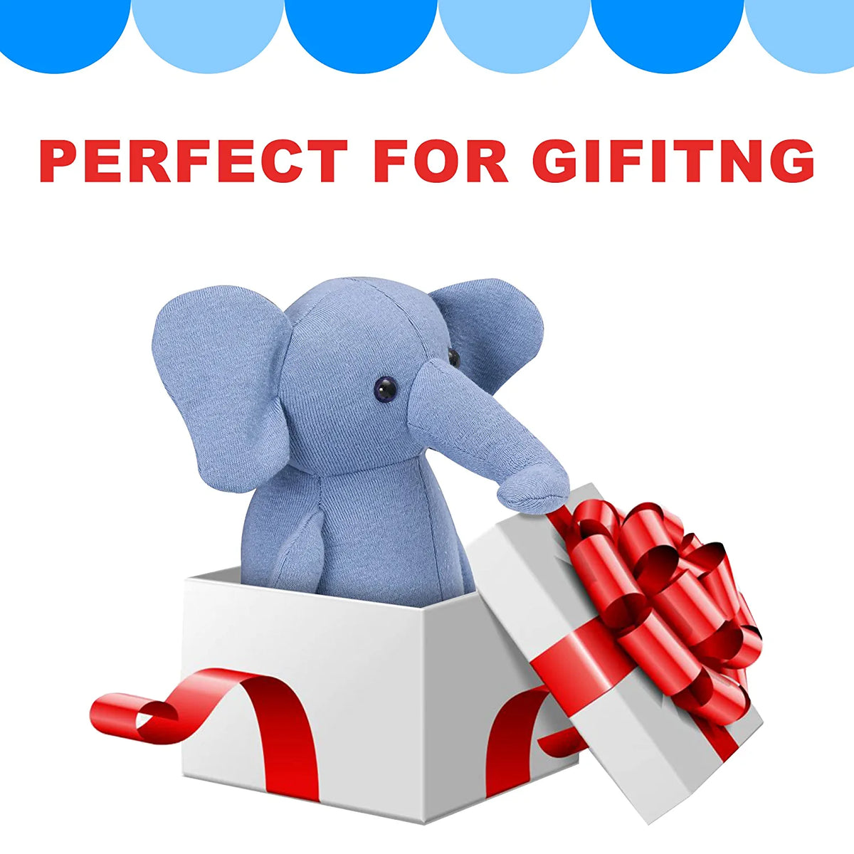 Cute Small Elephant Soft Toys for Kids Loveable Huggable Playing Toys for Girls & Boys