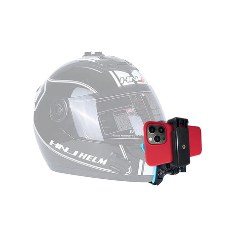 Helmet Chin Strap Mount with Mobile Clip & Screw Compatible with All Smart Phones Go pro Hero