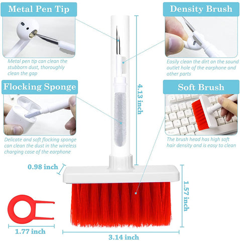 Cleaning Soft Brush Keyboard Cleaner 5-in-1 Multi-Function