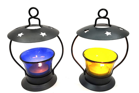 Tealight Diya Or Candles Lamp Holder Vintage Metal Tea Light Tealight Candle Holder Wax Warmer Aromatherapy Essential for Home Decoration Set of 3