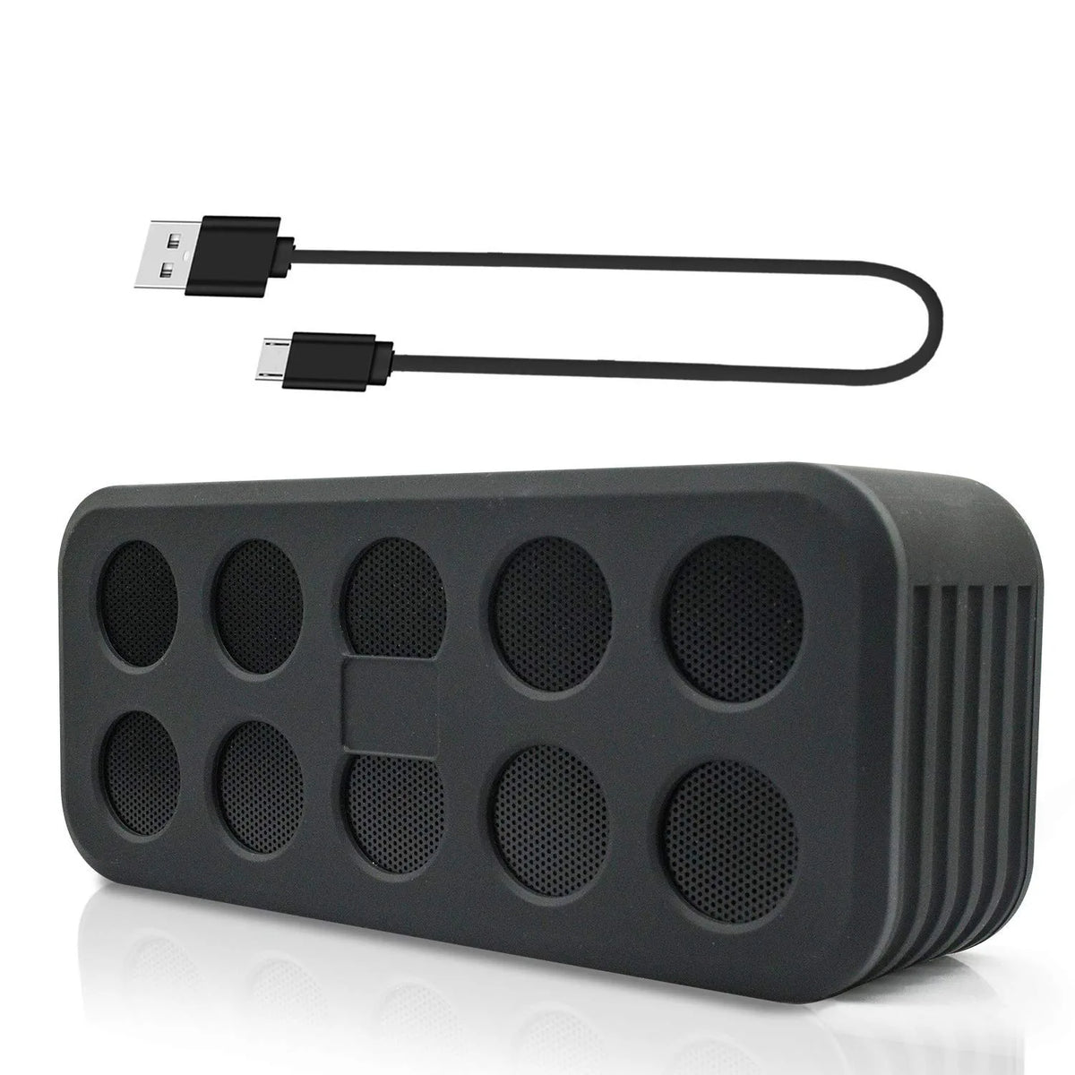 Bluetooth Speaker with Loud Stereo Sound, Rich Bass, 6-8 Hour Playtime for All Smartphone, Laptop, Computer