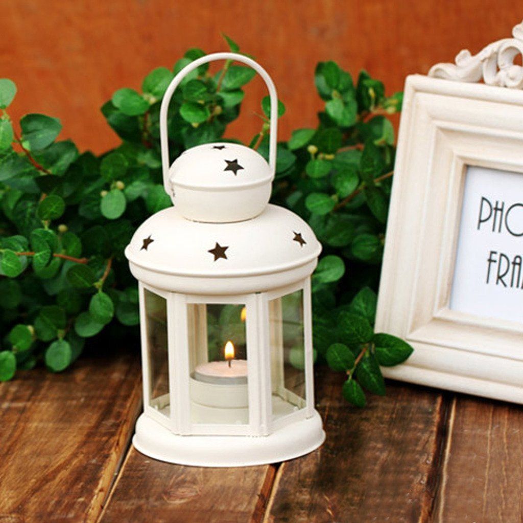 Metal Hanging Lantern Lamps Tealight Holder With Tealight Candle for Home Decoration
