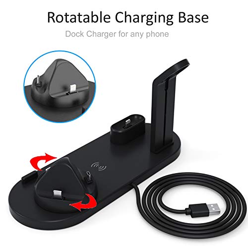 6 in 1 Wireless Charging Station for iPhones iWatch & Airpods