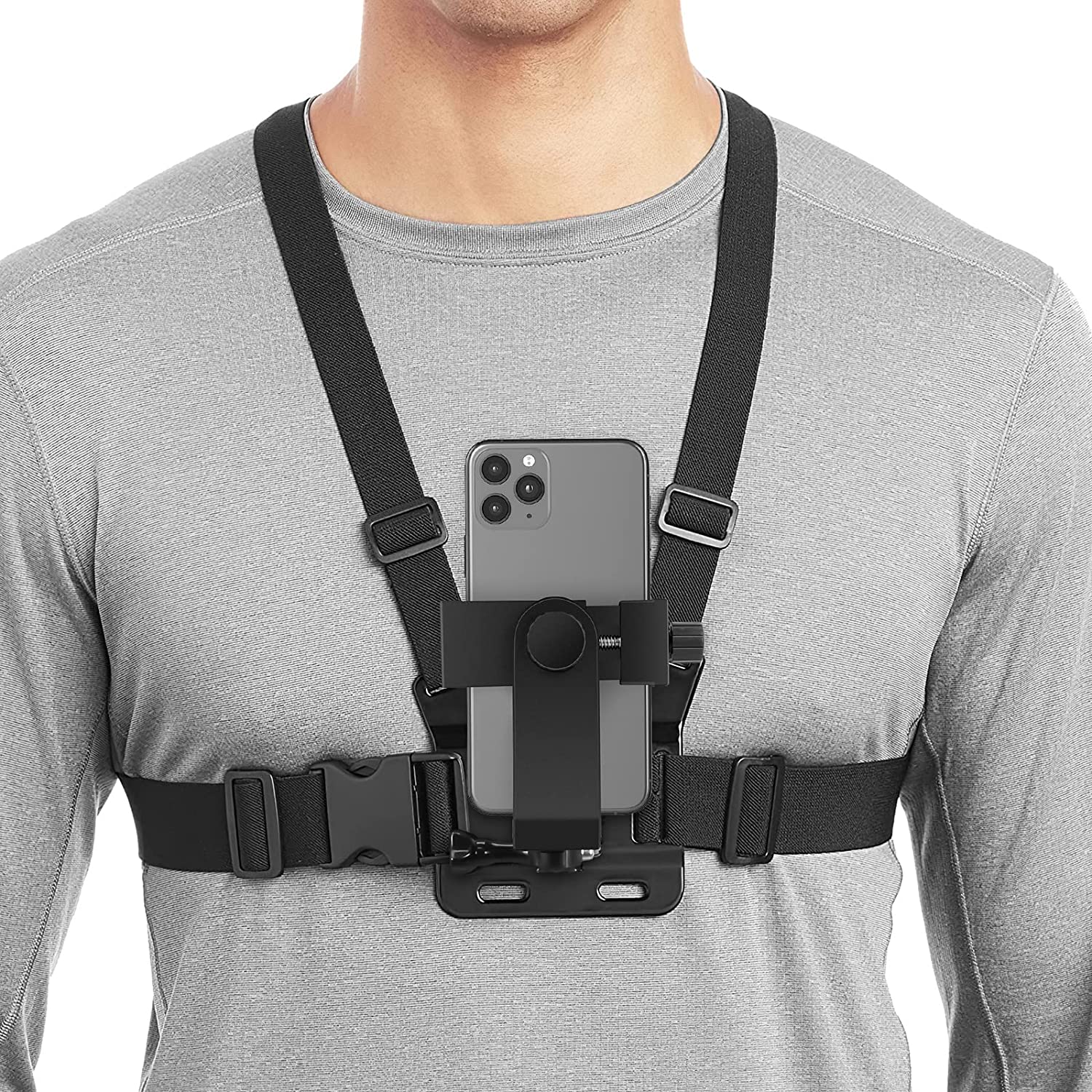 Mobile Phone Chest Strap Mount GoPro Chest Harness Holder for VLOG/POV