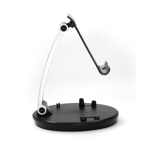 2 in 1 Mobile Phone & Tablet Stand Sturdy & Heavy Metal Base with Cable Cliping for Tab, Tablet & Smartphone