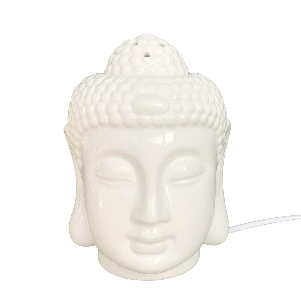 Ceramic Buddha Head Shape Diffuser Burner With Light Dimmer Switch