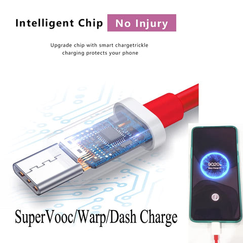 6 Amp Dash Type-C USB Fast Charging Cable (Red)