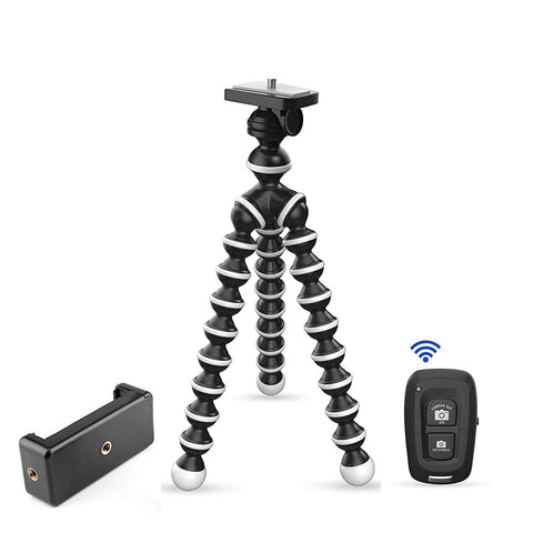 Flexible Gorilla Tripod/Mini 33 cm (13 Inch) Tripod for Mobile Phone with Phone Mount & Remote