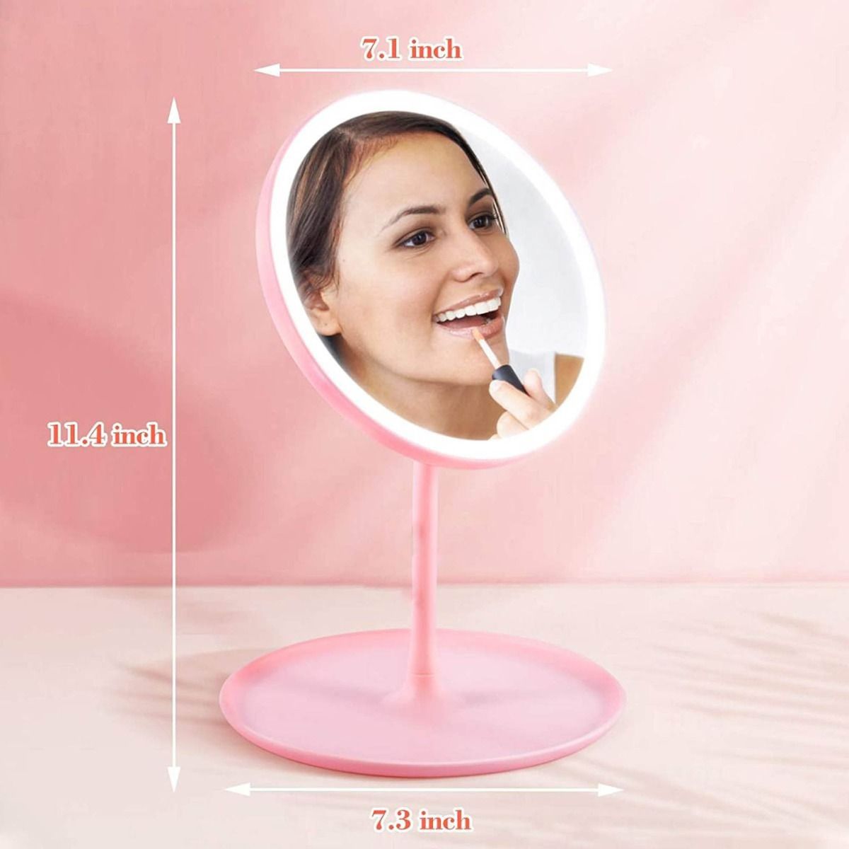 Makeup Mirror with LED Lights Rechargeable