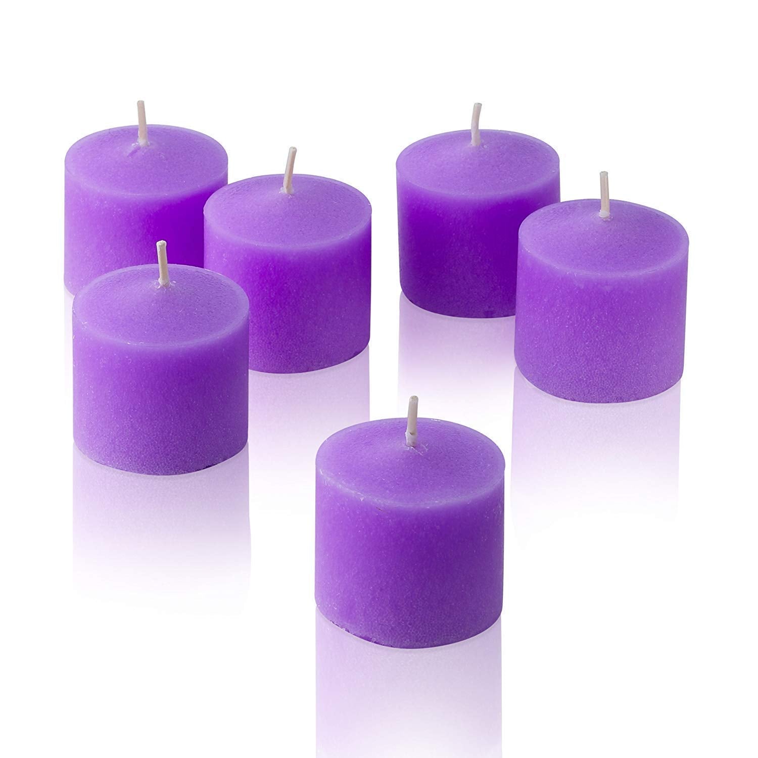 Votive Candles - Box of 12 Unscented Candles - 10 Hour Burn Time