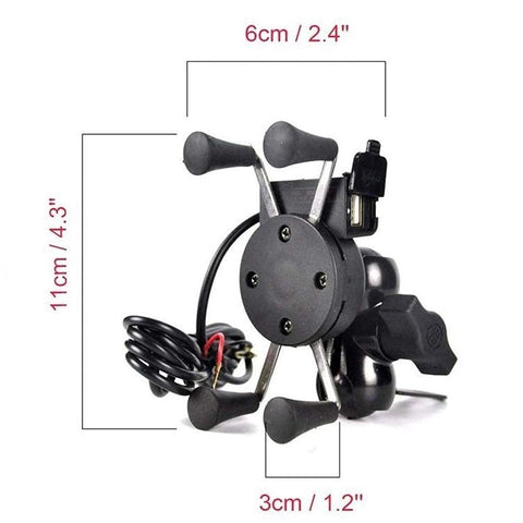 X-Grip Bike Phone Holder with Fast Charger